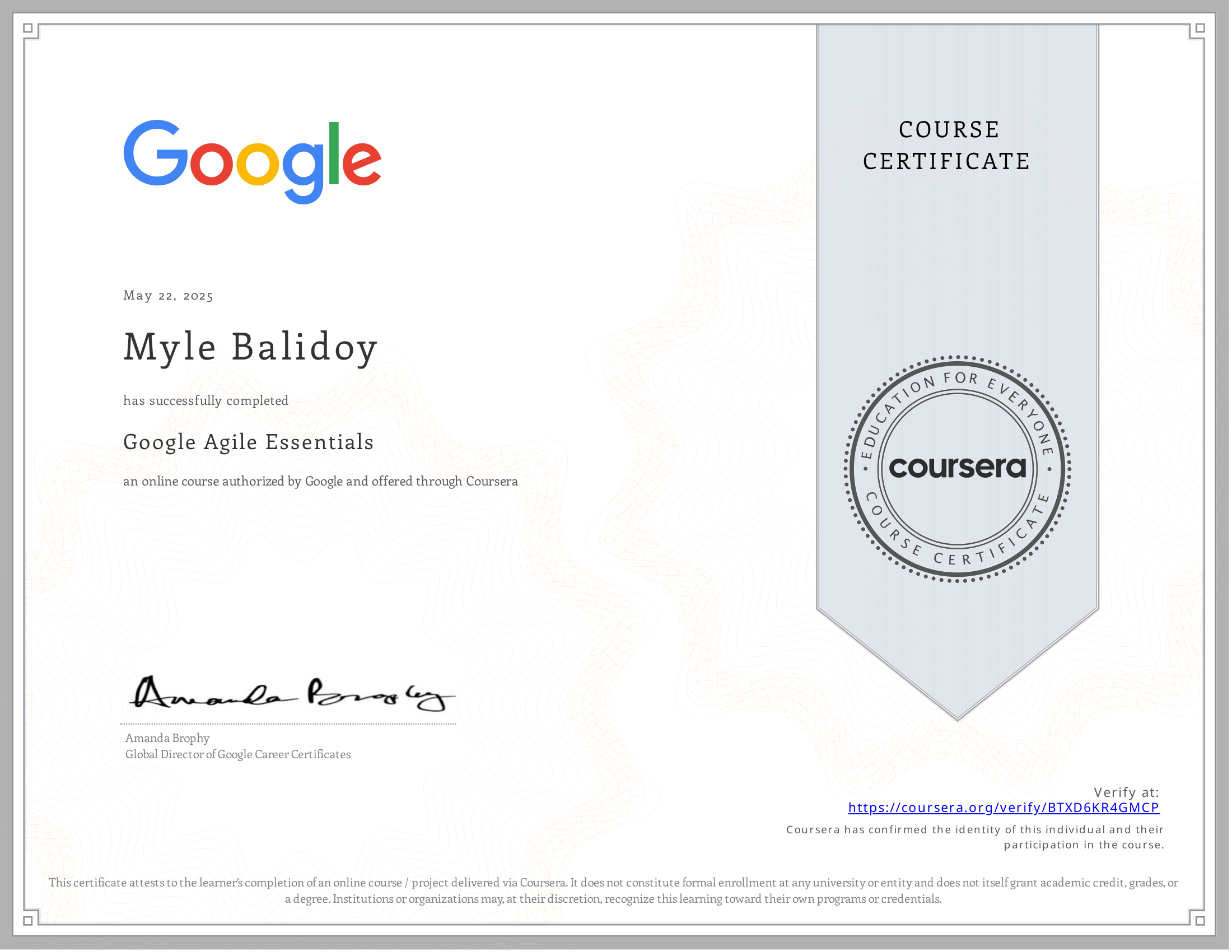 Google Agile Essentials